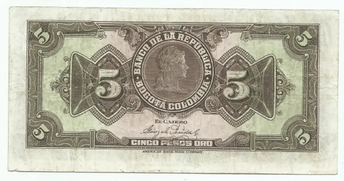 comprar billetes colombia 5 pesos
