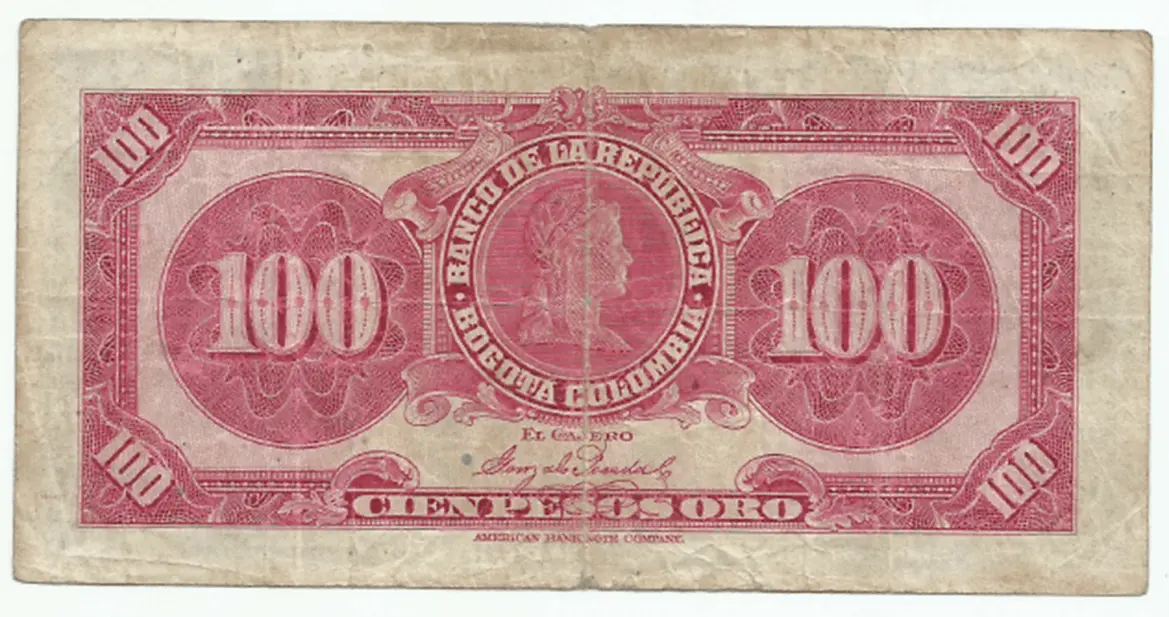 comprar billetes colombia en venta 100 pesos