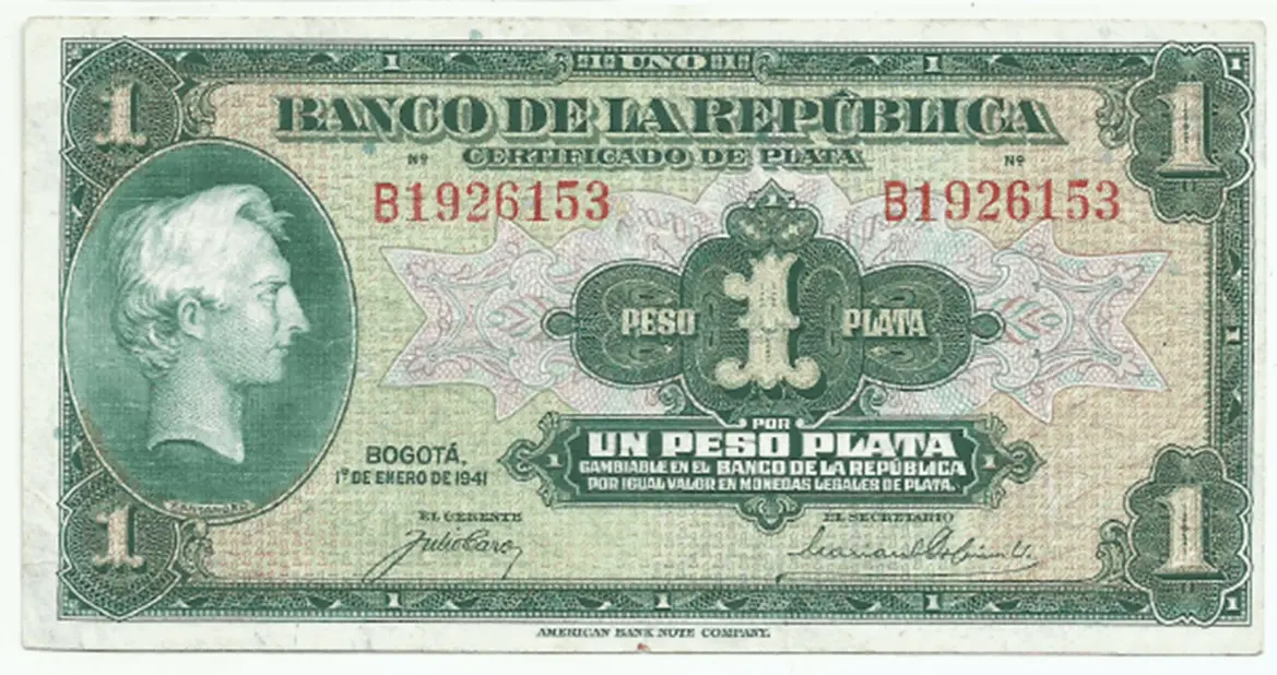 comprar billete antiguo 1 peso