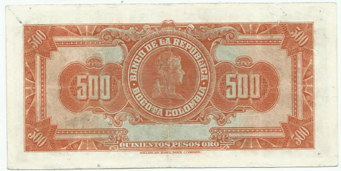 comprar billetes colombia en venta 500 pesos