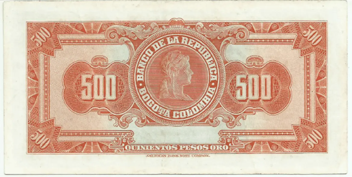 comprar billetes colombia en venta 500 pesos