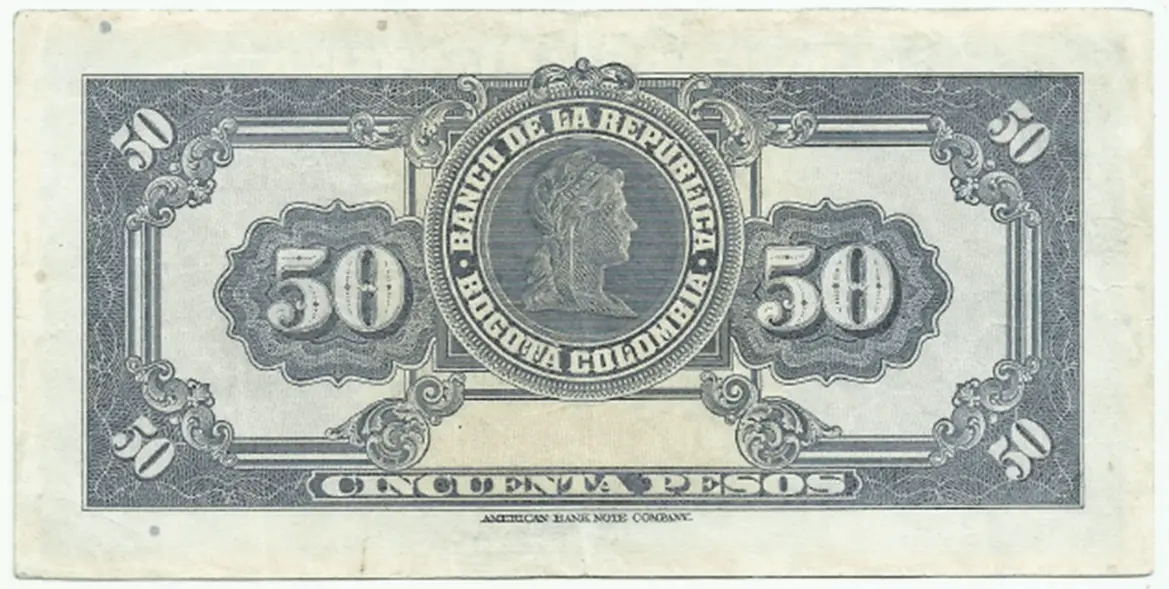 comprar billetes colombia en venta 50 pesos