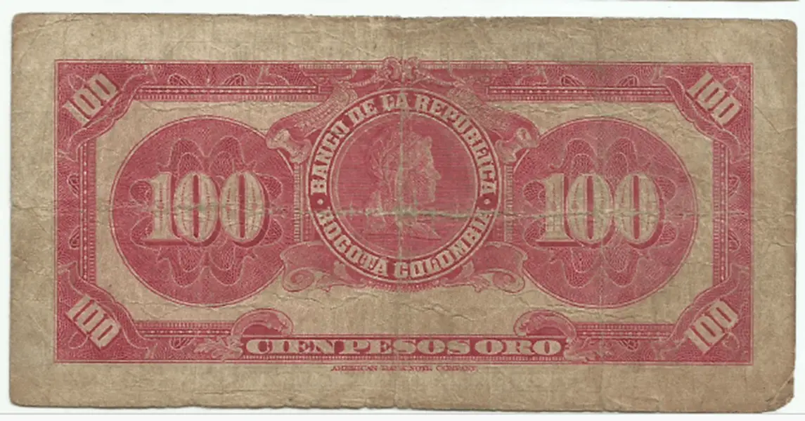 comprar billetes colombia en venta 100 pesos
