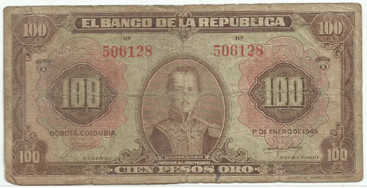 comprar billetes antiguos en venta 100 pesos