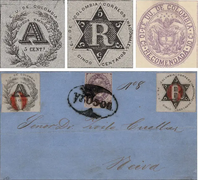 coleccion filatelica de estampillas de colombia en mompox